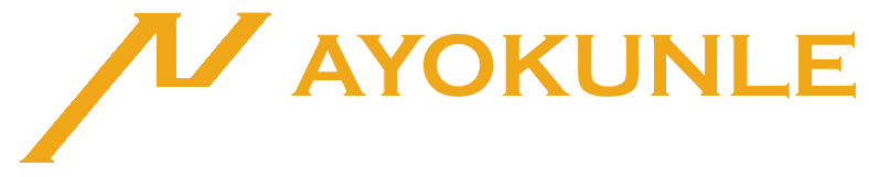 BranBloc - Website Design and E-commerce Solution - Ayokunle Homes white and yellow logo